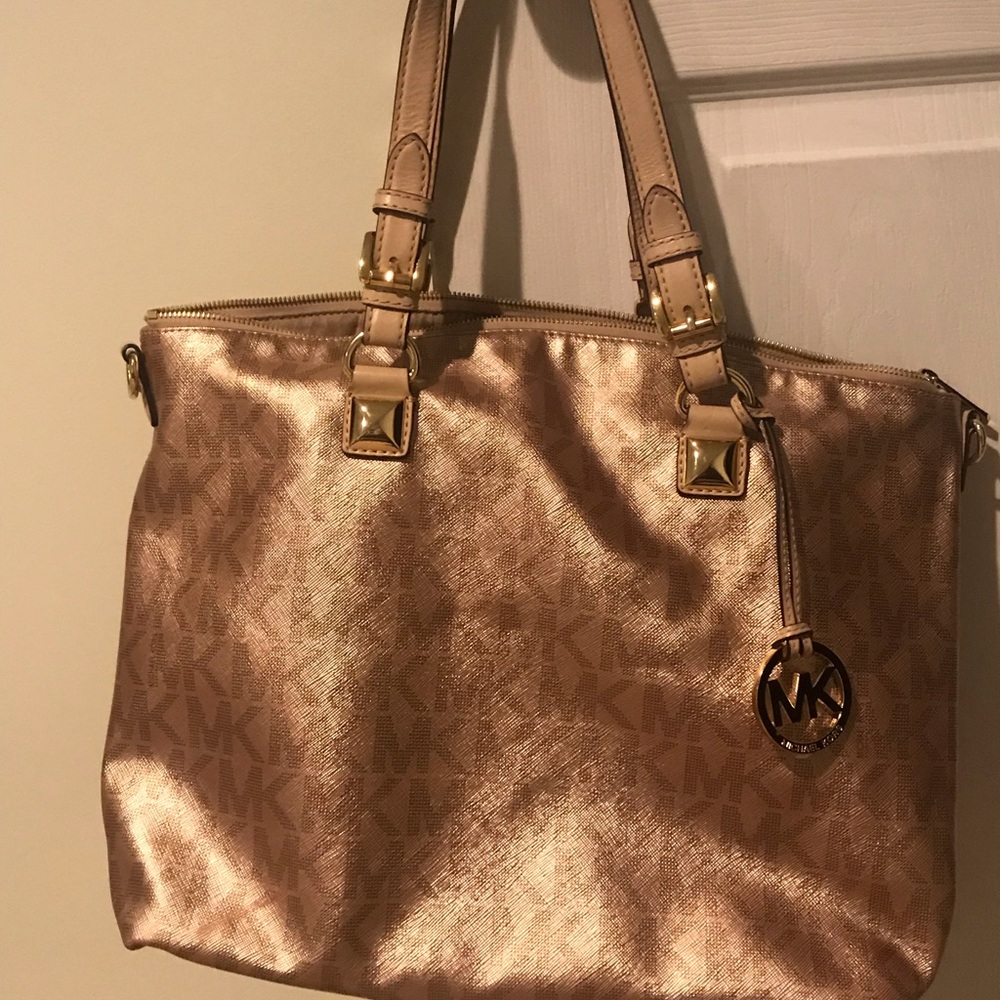 Michael Kors Jet Set Metallic Satchel